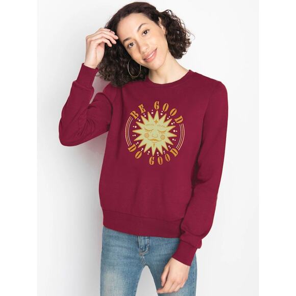 NWT WVN 100% Organic Cotton Loungewear Earthy Crew Neck Valley Sweatshirt M‎ - Picture 3 of 10